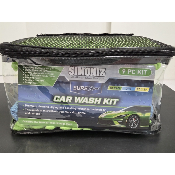 Brand New Simoniz 9 Piece Car Wash Kit