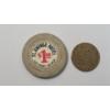 Image 1 : Vintage Flamingo Casino Las Vegas $1 Poker Chip & Vintage Brass Novelty Flip Token