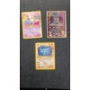 Image 1 : Pokémon Trading Cards - Black Star Promo "Mew", 1st Edition "Machomei" & Ancient Mew Promo Card