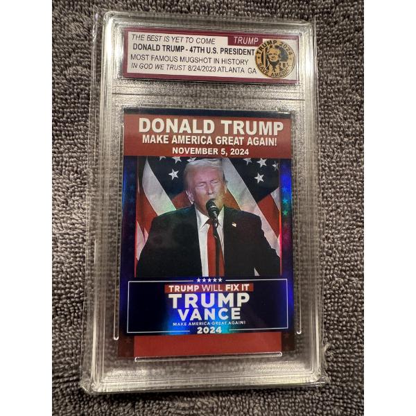 Donald Trump - Vance 2024 Campaign Presidential Collector Card