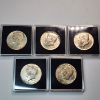 Image 1 : 5 United States Assorted Years 40% Silver Kennedy Half Dollars - FV: $2.50