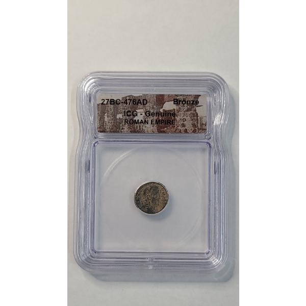 ICG 27BC-476AD Genuine Bronze Roman Empire Coin