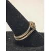 Image 4 : Women's 10K White Gold Diamond Halo And Bypass Wedding Ring Set - Size 7 - Total Weight: 3.8g