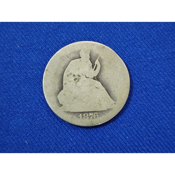 Better Date!! 1876-CC Seated Liberty 90% Silver Half Dollar 