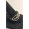 Image 3 : Sterling Silver Multi-Row Crossover Statement Ring - Size 8 - Weight: 4.7g
