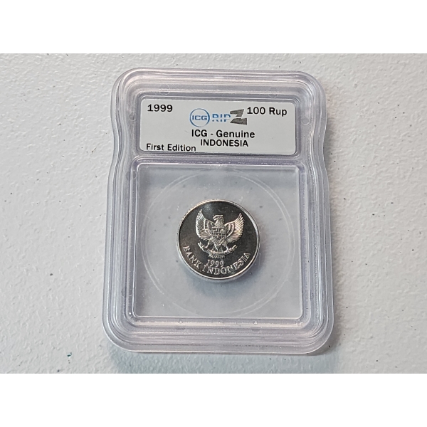 1999 ICG Genuine First Edition 100 Rup Indonesia Coin