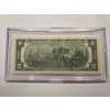 Image 3 : 2003 United States Jefferson MASSACHUSETTS $2.00 Bill In Hard Case Holder - Mint Condition - RARE