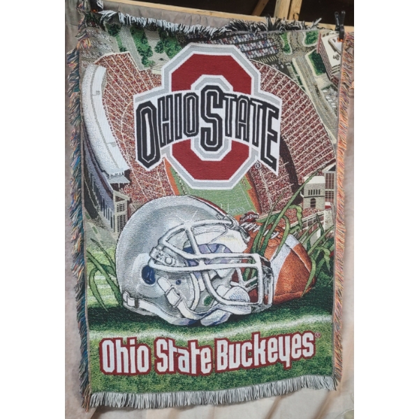 Red Ohio State Buckeyes 48x60 Home Field Advantage Tapestry Throw Blanket 