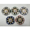 Image 1 : NFL Pittsburgh Steelers - Clay Poker Chip Set - Mint Condition - Complete Set 5 Chips