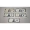 Image 1 : 1935 D, 1935 H, 1935 E, 1957, 1957 B $1 Silver Certificates - Face Value: $5.00