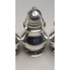 Image 3 : Vintage Silverplated 4 Pc Oneida Ltd Salt And Pepper Shakers  - Total Weight: 0.8830 lb