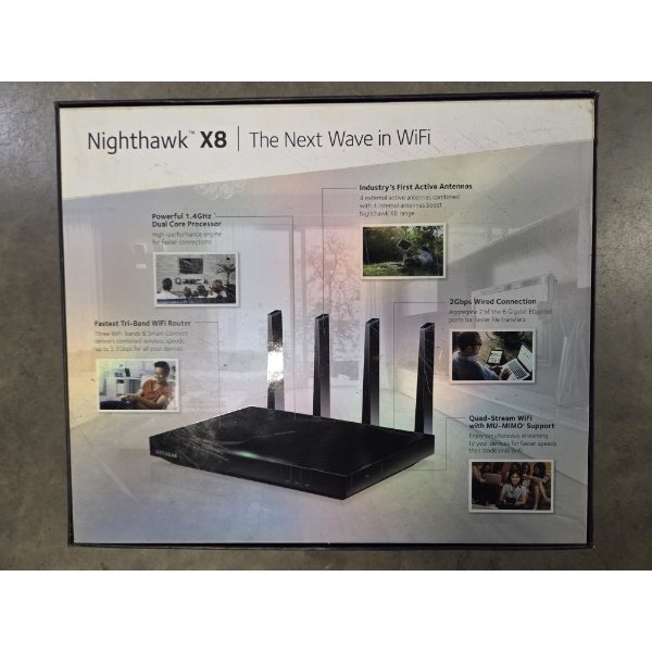 Brand New In Box NetGear Night Hawk X8 Smart Wifi Router