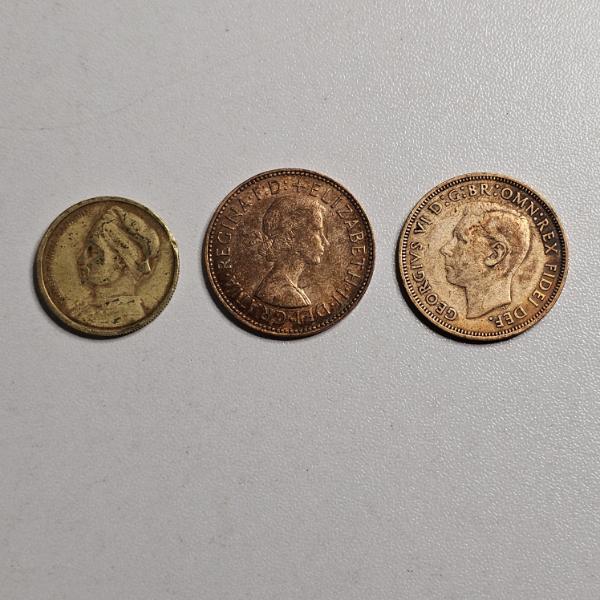 Vintage Bronze British Pre-Decimal Coins