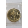 Image 1 : 1999 Canada 1/10th Troy Oz .9999 Fine Gold Maple Leaf Coin With Special 20 Years Anniversary Privy