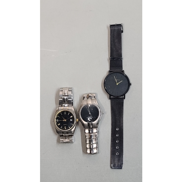 (3) Men's Quartz Wristwatches