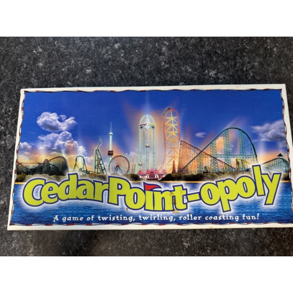 Cedar Point-Opoly Board Game - Appears To Be Complete 