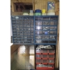 Image 1 : 3 Wall Mounted Parts Drawers with Assorted Hose Clamps, Fasteners and More