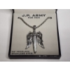 Image 2 : J. P. Army for Men 24" Stainless Steel Sword and Angel Wings Necklace