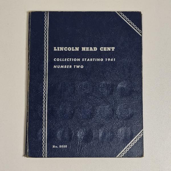 Lincoln Head Cent Collection Starting 1941 #2 Album Including Steel And Wheat Pennies FV: $.87