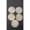 Image 2 : (5) 1964 90% Silver Kennedy Half Dollars - Face Value: $2.50