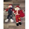 Image 1 : Big 50" Fabric Santa And Snowman Decorations Like New Condition