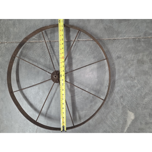 Antique Metal Wagon Wheel