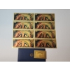 Image 7 : x8 Assorted WWE Stone-Cold Steve Austin $100 999999 24K Gold Foil Banknotes Set w/ CoA