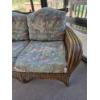 Image 4 : *Pick Up At Mantua Home-No Shipping Available* Beautiful Classic 56Lx34h Wicker Rattan Love Seat Wit