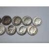 Image 3 : (9) Assorted Years 90% Silver Barber Dimes - FV: $0.90