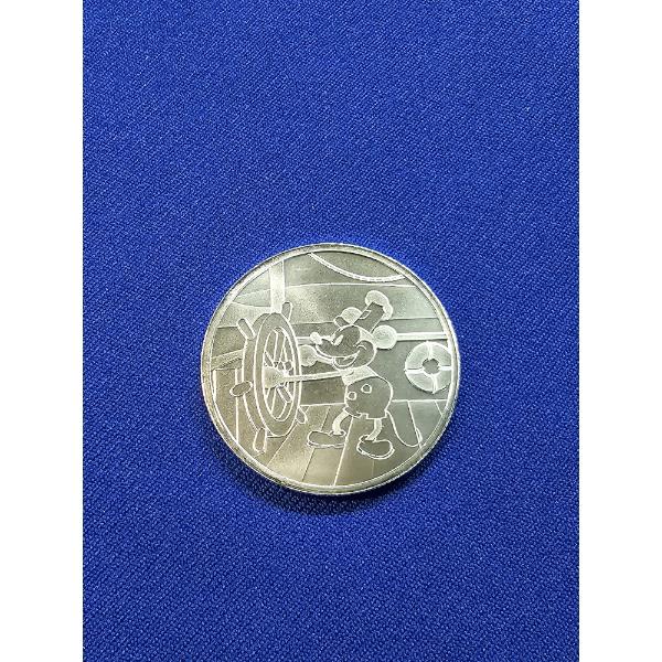 1928 Disney Mickey Mouse "Steamboat Willie" 1 oz .999 Fine Silver Round - Mint Condition