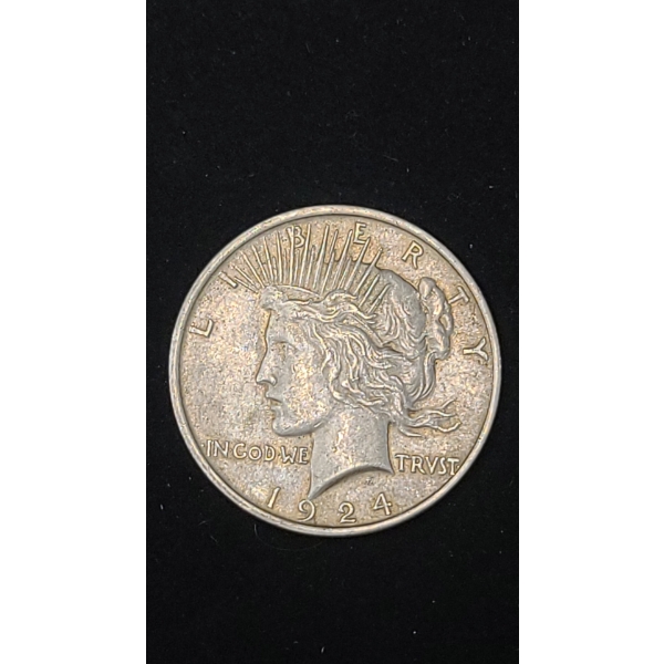 1924 90% Silver Peace Dollar 