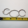 Image 2 : 14K White Gold Earrings: Pair w/ One Broken, One Loose - TW: 2.8g