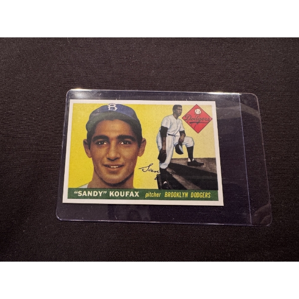 1955 Sandy Koufax Dodgers Topps Throwback RP Rookie Baseball Card - Outstanding!