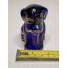 Image 7 : Adorable Degenhart Vintage Glass Dog Figurine- Blue Iridozed
