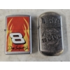 Image 1 : 2 Vintage Folding Top Lighters - Dale Earnhardt Jr #8 Zippo Brand and Winston No Bull "Zippo-Like"