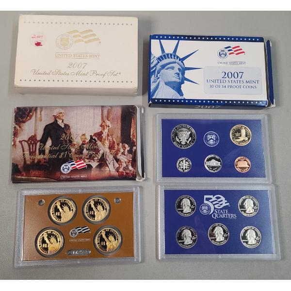 United States Mint Proof Coin Set Containing 14 High Quality Proof Coins