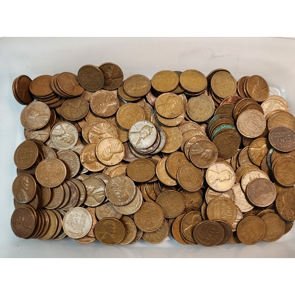 $3.00 Face Value of Assorted U.S. Lincoln Wheat Cents 