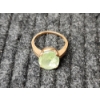 Image 4 : Nice 10K Yellow Gold Ring Featuring Light Green Stone ~ SIZE 6 ~ Weighing 3.4 Grams