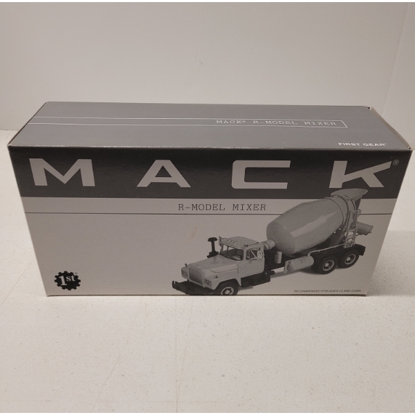 First Gear Mack R-Model Mixer - Die-Cast Metal Replica 