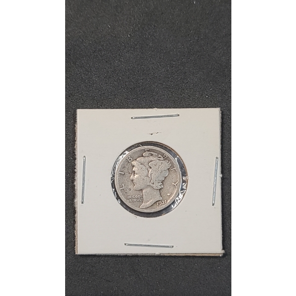 KEY DATE 1921-D 90% Silver Mercury Dime