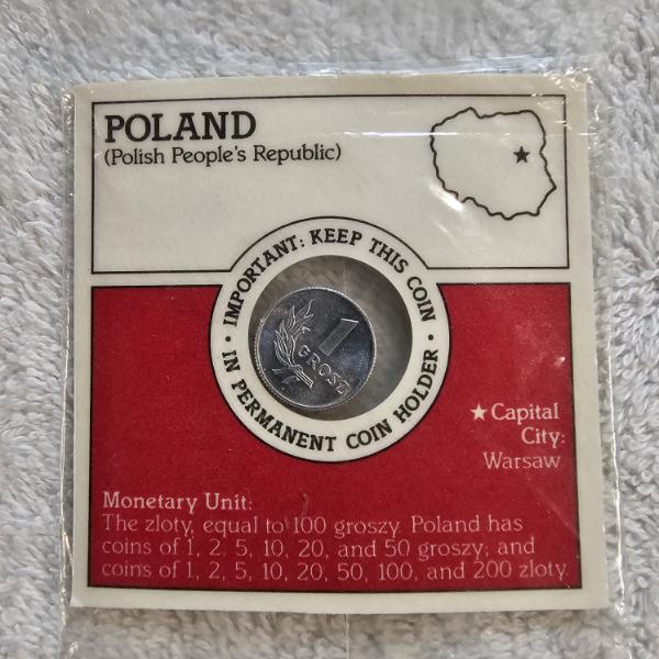 1949 Poland 1 Grosz Aluminum Coin