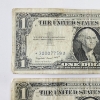 Image 2 : TWO United States Series 1957 A Blue Seal *STAR NOTES* $1 Silver Certificates - Face Value $2.00