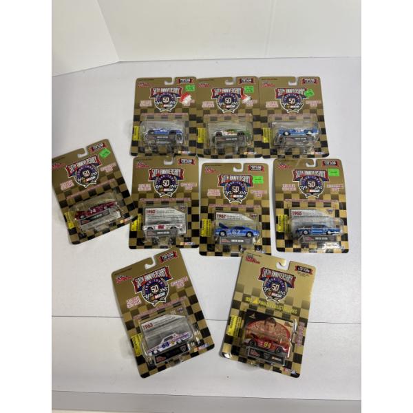 50th Anniversary Nascar Racing Champions 3.25" Premier Die Cast Replica with Collector Card 