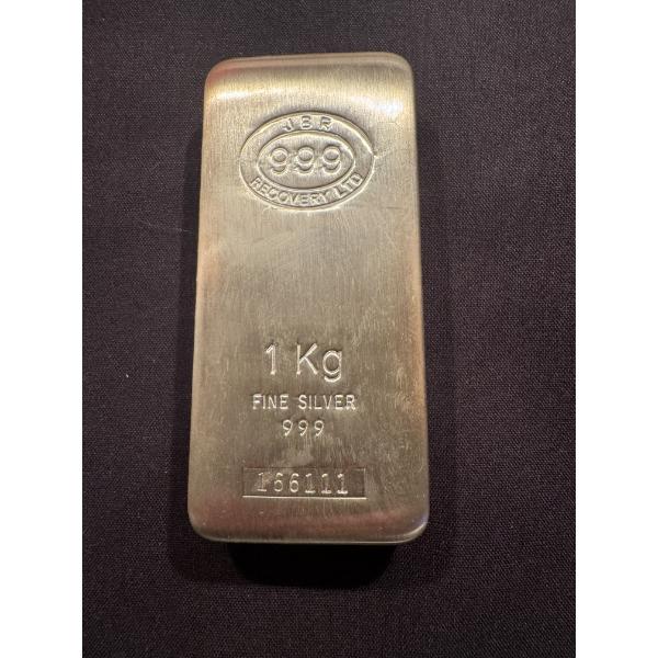 Rare JBR .999 Fine Silver One Troy Ounce Silver Bar - 32.15 Tory Ounces! This bar has been tested