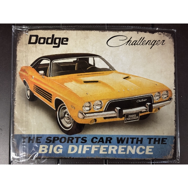 Dodge Challenger Metal Sign - 15"x12"