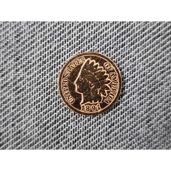 Nice 1891 United States Indian Head Penny 