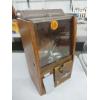 Image 2 : Very Rare - Antique Wooden Gumball Machine 14 x 6 x 7