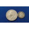 Image 2 : 1929 Great Britain 1 Florin Silver Coin & 1967 Silver Canadian 10 Cent Coin
