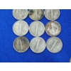 Image 9 : Assorted U.S. Silver Dimes: Including Mercury, Barber, and Roosevelt Dimes