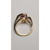 Image 4 : 14K Yellow Gold Women's Ring With Amethyst - Size 6 - Weight: 4.0g